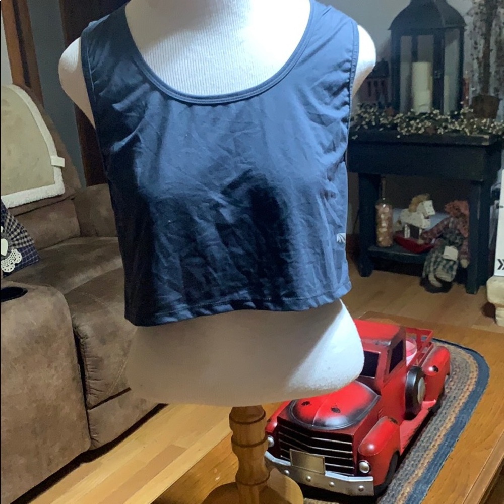 MARIKA Cropped Tank, crisscross back